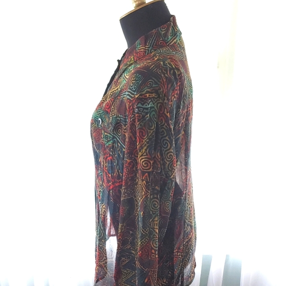 Chicos silk blouse. Size 2 - Picture 3 of 7